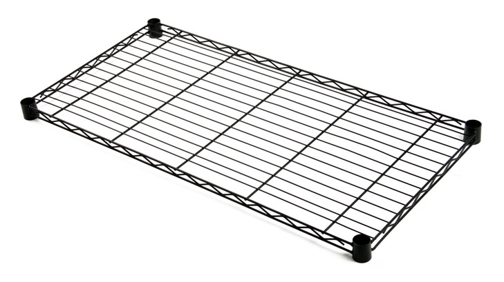 1830BK Black Wire Shelf 18"D x 30"W