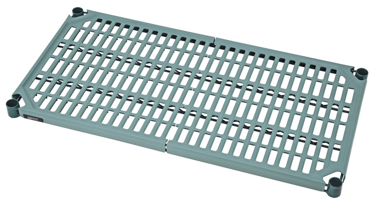 2472WPM Polymer Shelf Mat, for 72"W x 24"D wire shelves, removable and dishwasher safe mats, green epoxy antimicrobial finish frame, NSF