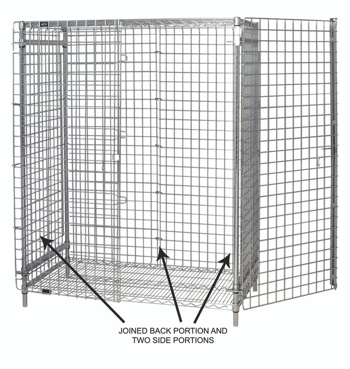 243660EPC Wire Security Panel Kit 24"D x 36"W x 60"H (for 63"Posts)