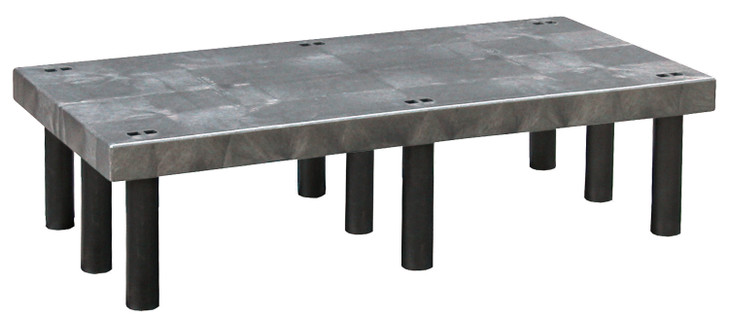 482412DPS Polymer Dunnage Rack, solid, 900 lb. load capacity, polyethylene, made in the USA