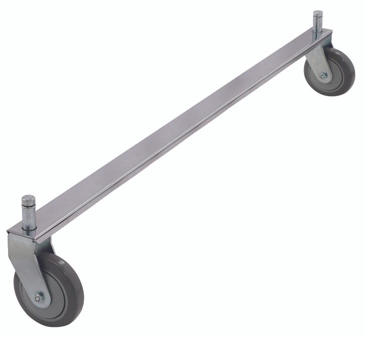 36TB Tie Bar, 36"W, chrome plated finish, fits (2) rigid casters (not included)