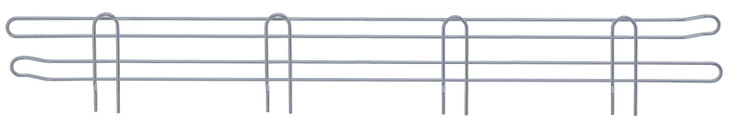 BL54GY Chrome Wire Shelf Back Ledge 54"x4"