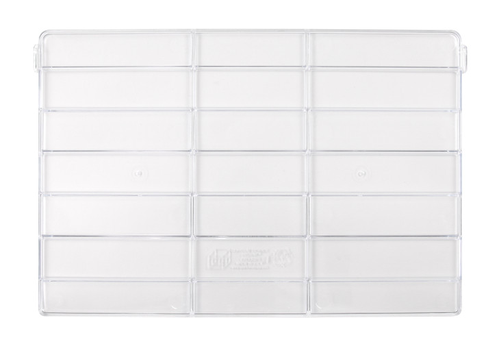 CRDUS270CL Cross Divider, for bin (QUS270), clear (pack of 6), Made in USA