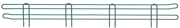 BL72P Back Ledge, 72"W x 4"H, green epoxy antimicrobial finish