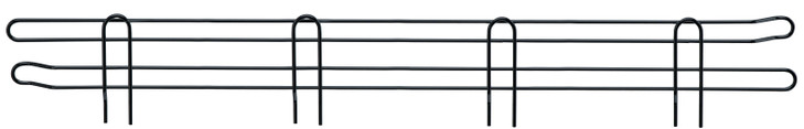 BL54BK Chrome Wire Shelf Back Ledge 54"x4"