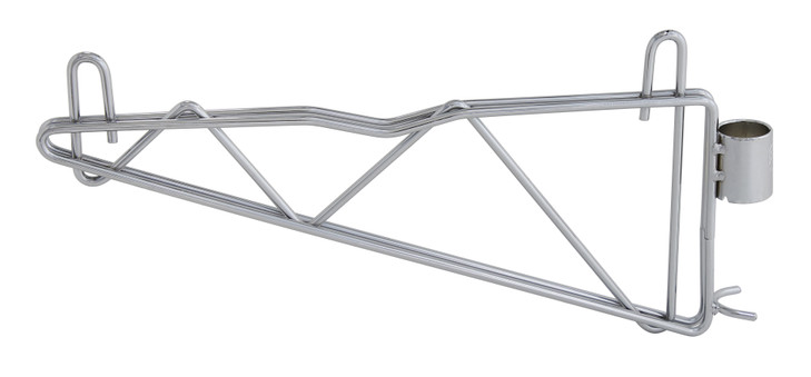 CB21 Cantilever Single Shelf Post Wall Mount, (2) 21" single post cantilever arms, (4) post mount brackets, chrome plated finish, NSF