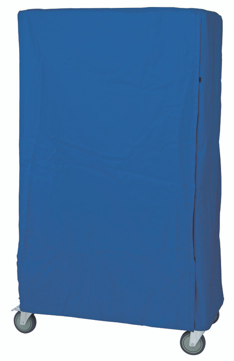 CC246063BNV Wire Cart Cover, 24"D x 60"W x 63"H, 400 denier blue nylon with velcro flap (non-returnable)