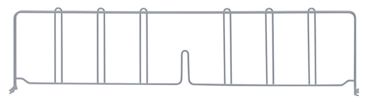 DIV30GY Chrome Wire Shelf Divider 30"x8"