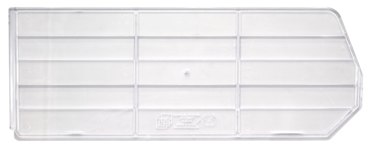 DUS248CL Bin Divider, clear, for bin QUS248 (pack of 6), Made in USA