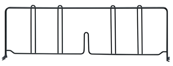 DIV21BK Chrome Wire Shelf Divider 21"x8"
