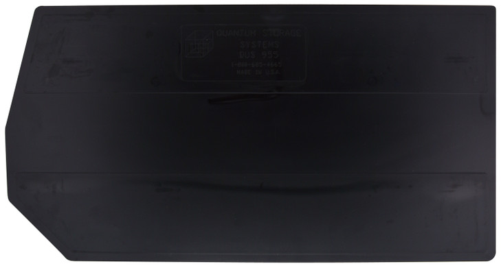 DUS957 Bin Divider, for use with QUS957, black, Made in USA, pack of 1