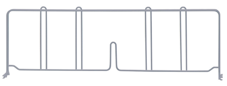 DIV21GY Chrome Wire Shelf Divider 21"x8"