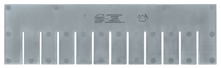 DL92050 Long Divider, for use with DG92050, gray (pack of 6), Made in USA