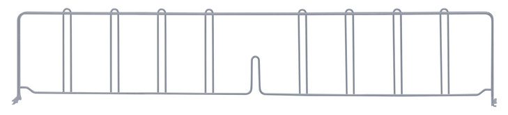 DIV36GY Chrome Wire Shelf Divider 36"x8"