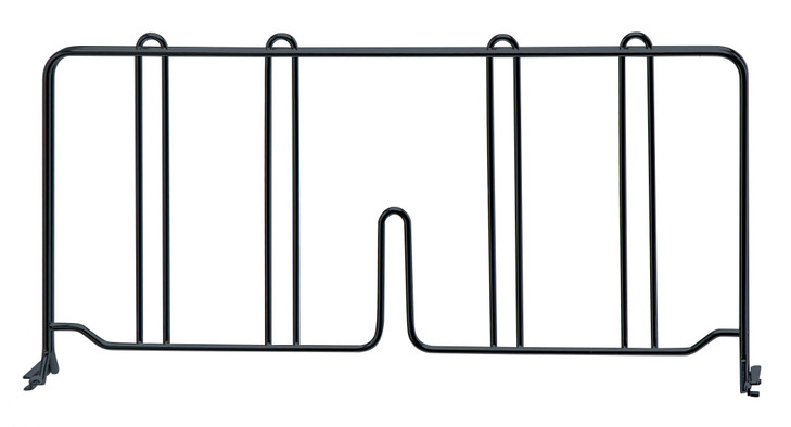 DIV18BK Chrome Wire Shelf Divider 18"x8"