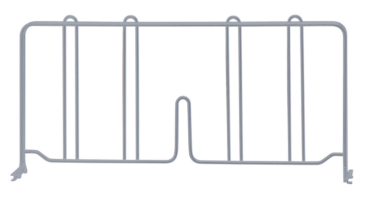 DIV18GY Chrome Wire Shelf Divider 18"x8"