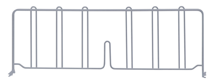 DIV24GY Chrome Wire Shelf Divider 24"x8"