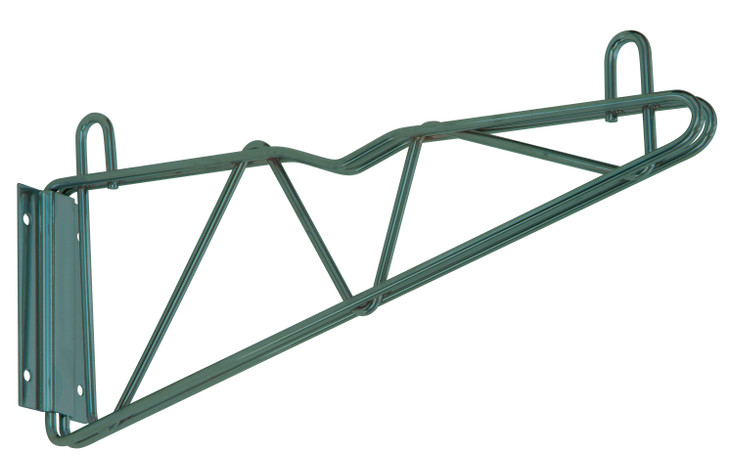 DWB18P Cantilever Arm, single, wall mount, (2) 18" cantilever arms, (2) wall mount brackets, green epoxy antimicrobial finish, NSF