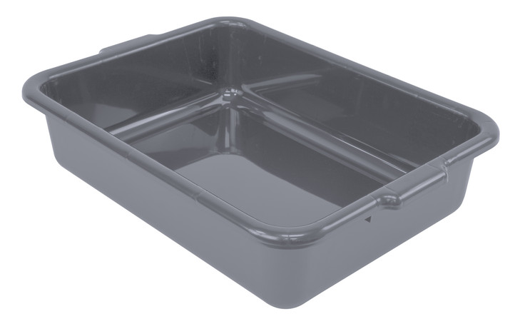 FSB-21155GY Bussing Tub, 21"W x 15"D x 5"H, flat bottom, polypropylene, gray, Made in USA, NSF