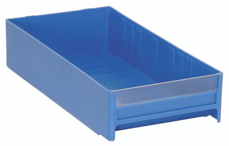 IDR203BL Interlocking Cabinet Drawer, 11"L x 5-5/8"W x 2-1/2"H, high impact polysterine, blue, Made in USA