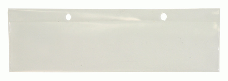LBL2X8 Label Holder, clear, 8"W x 2"H, for use with DG91025, DG91035, DG92035 and DG93030, pack of 6