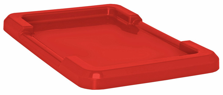LID2516-8RD Lid, fits TUB2516-8, red polypropylene, Made in USA