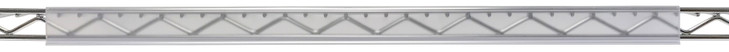 LH51C Label Holder, 51", designed for 54"W shelf, clear