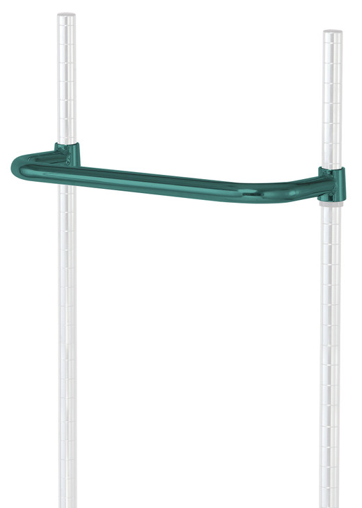 PH18P Push Handle, 18"W, green epoxy antimicrobial finish