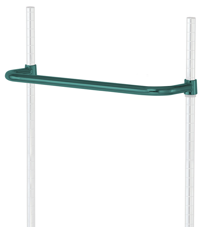 PH24P Push Handle, 24"W, green epoxy antimicrobial finish