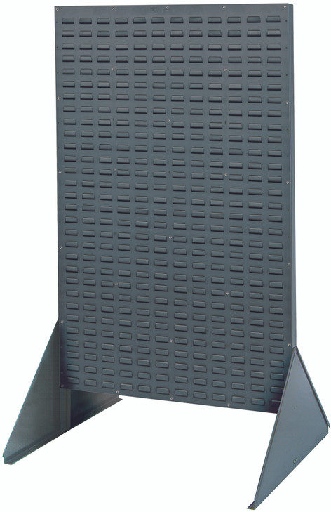 QDS-3666H Rack, 36"W x 25"D x 66"H, 2,000 lb. capacity, double sided, louvered, 16 gauge, gray enamel coated steel, shipped KD