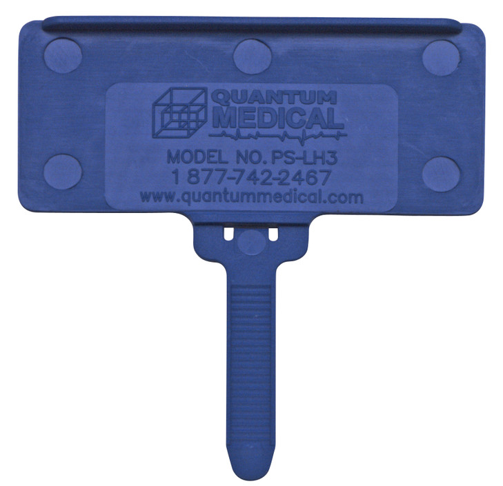 PS-LH3BL Hanging Label Tag, fits 1-3/8" x 3" adhesive label, blue, pack of 25