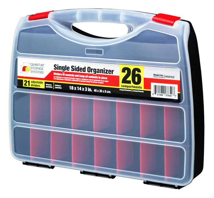 ORG81832 Organizer, single sided,  18"L x 14"W x 3"H, includes (12) dividers