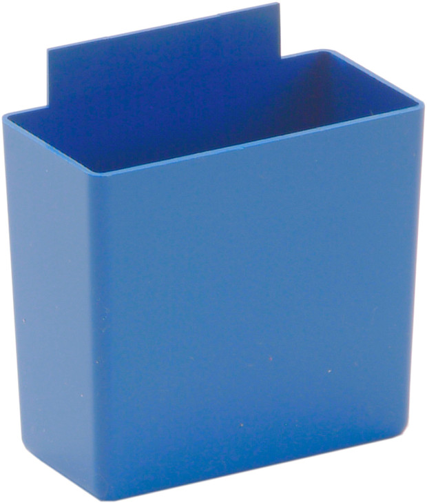 QBC111BL Bin Cup, 3-1/4"L x 1-3/4"W x 3"H, blue, Made in USA