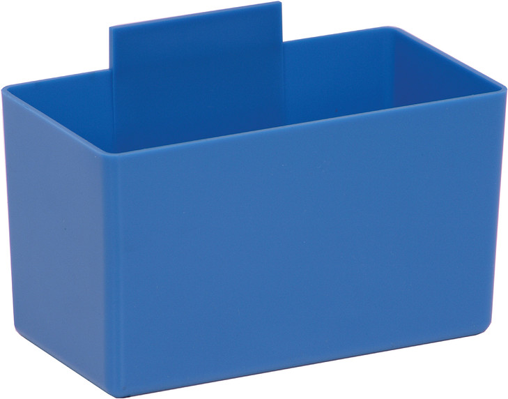 QBC112BL Bin Cup, 5-1/8"L x 2-3/4"W x 3"H, blue, Made in USA
