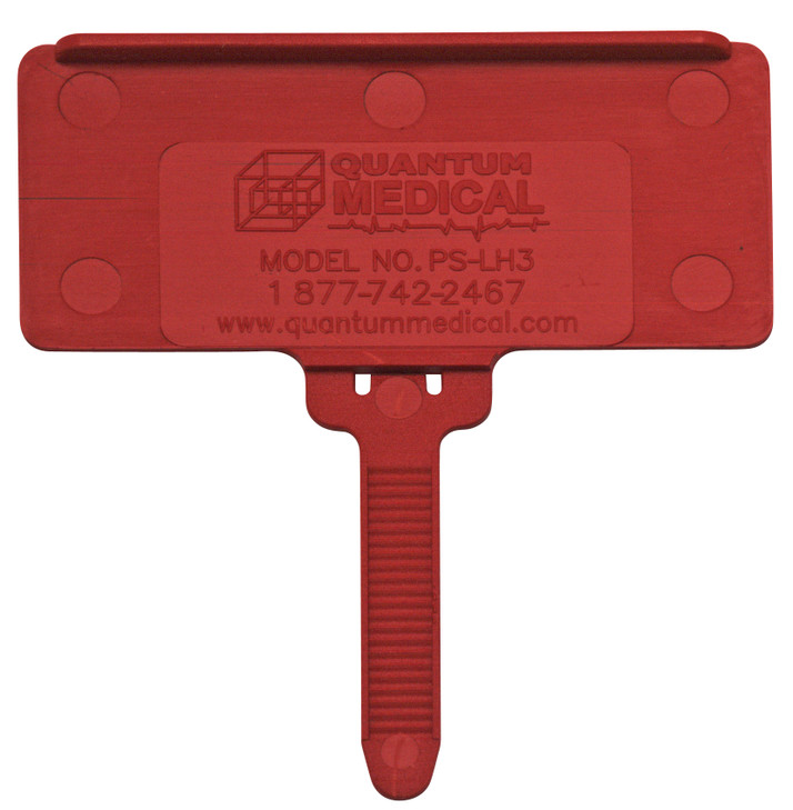 PS-LH3RD Hanging Label Tag, fits 1-3/8" x 3" adhesive label, red, pack of 25