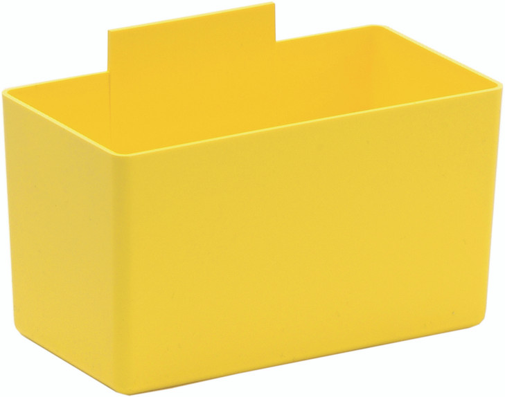 QBC112YL Bin Cup, 5-1/8"L x 2-3/4"W x 3"H, yellow, Made in USA