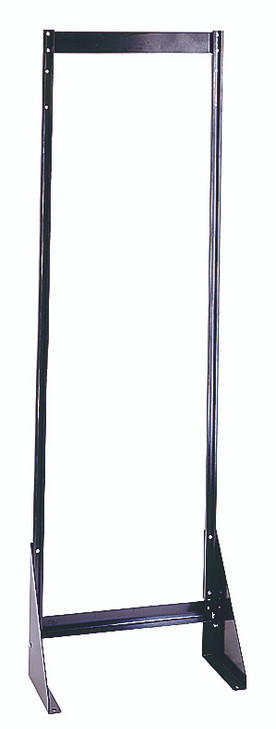 QFS170 Tip Out Bin Floor Stand, single sided, 1"D x 23-5/8"W x 75"H (bins not included), 14 gauge steel, black coated finish