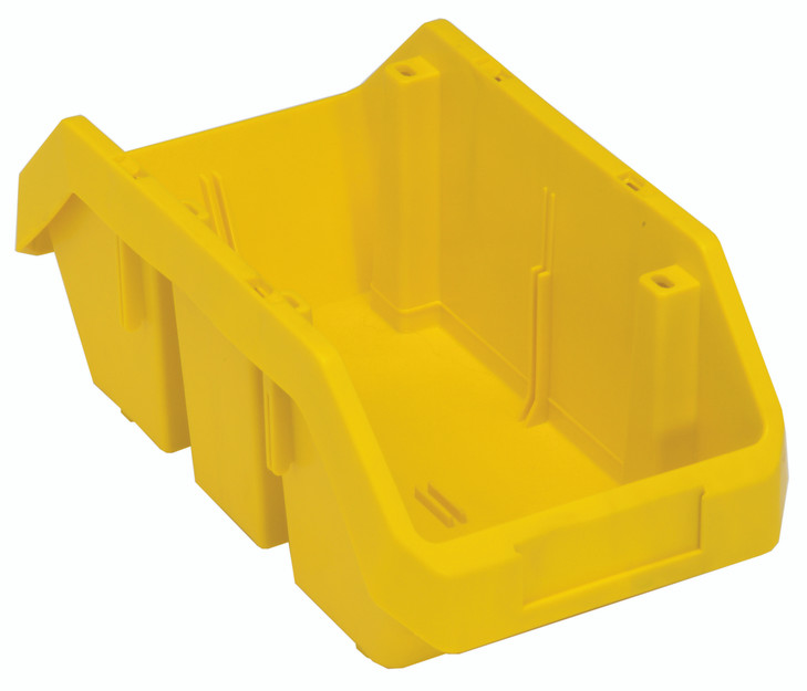 QP1265YL QuickPick Bin, 12-1/2"W x 6-5/8"D x 5"H, allows double sided access to stored items, heavy-duty polypropylene, yellow, Made in USA