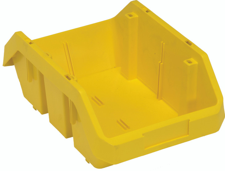QP1285YL QuickPick Bin, 12-1/2"W x 8-3/8"D x 5"H, allows double sided access to stored items, heavy-duty polypropylene, yellow, Made in USA