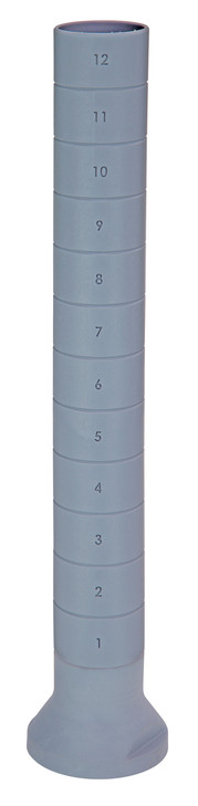 QPP62 Millenia Post, 62"H, all polymer, gray finish, NSF, Made in USA