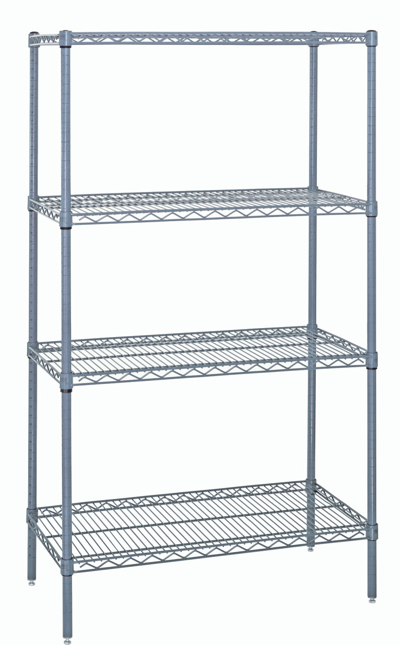 Gray Wire Shelving