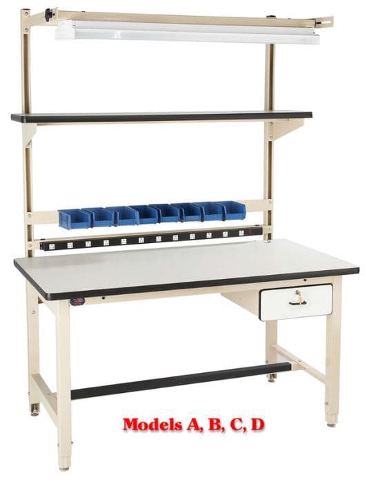 251UCS Under-Counter Shelf for Industrial Workbenches