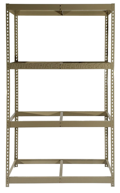 Rivet Rack Unit 48Wx36Dx84H with 4 levels No Board - industrialshelving.com