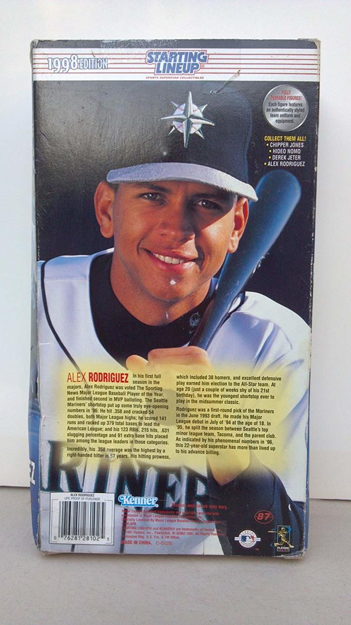 Starting Lineup 1998 Alex Rodriguez 12 inch Action Figure