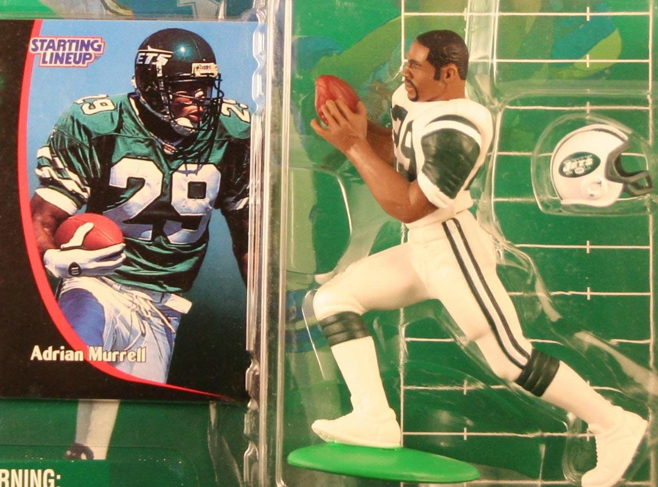 ADRIAN MURRELL / NEW YORK JETS 1998 NFL Starting Lineup Action Figure &  Exclusive NFL Collector Trading Card