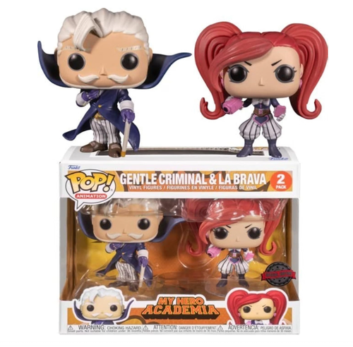 Funko Pop! Animation My Hero Academia Gentle Criminal & La Brava Vinyl Figure Set 2022 Anime Expo Exclusive