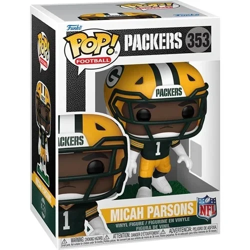 Funko POP! Micah Parsons Green Bay Packers NFL Figure 353 + Protector