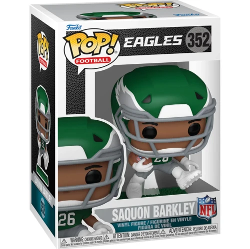 Funko POP! Saquon Barkley Philadelphia Eagles NFL Figure 352 + Protector