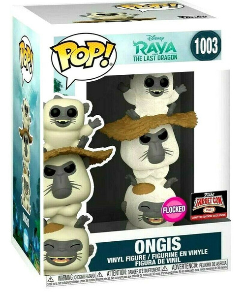 Funko Pop! ONGIS ( FLOCKED ) Raya & Last Dragon Figure TARGET CON