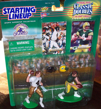 BRETT FAVRE / GREEN BAY PACKERS 2000-2001 NFL Starting Lineup Action F –  Jake's Toy Chest